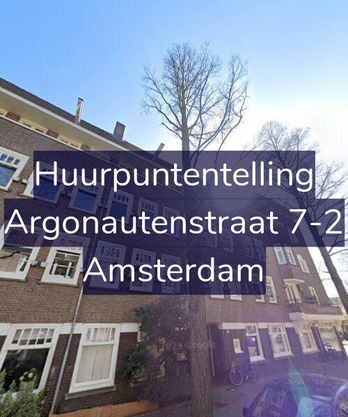 Foto gevel Huurpuntentelling voor Argonautenstraat 7-2, Amsterdam