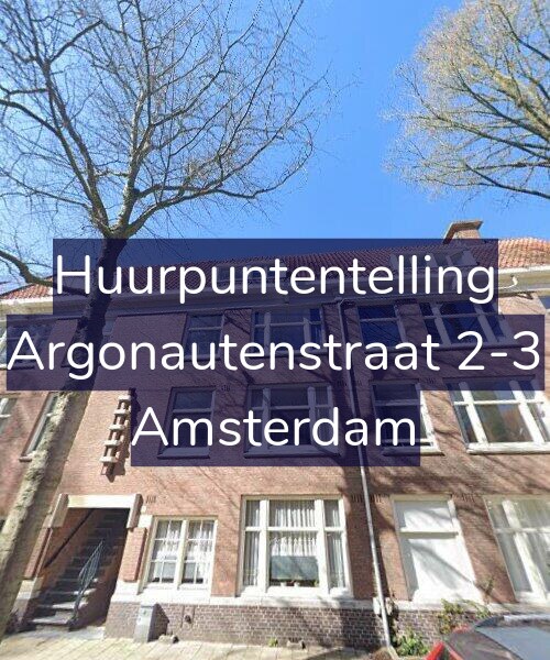 Foto gevel Huurpuntentelling voor Argonautenstraat 2-3, Amsterdam
