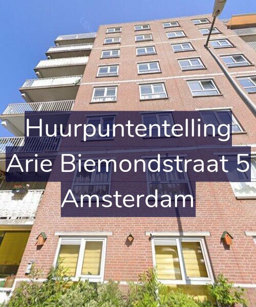 Foto gevel Huurpuntentelling voor Arie Biemondstraat 5, Amsterdam