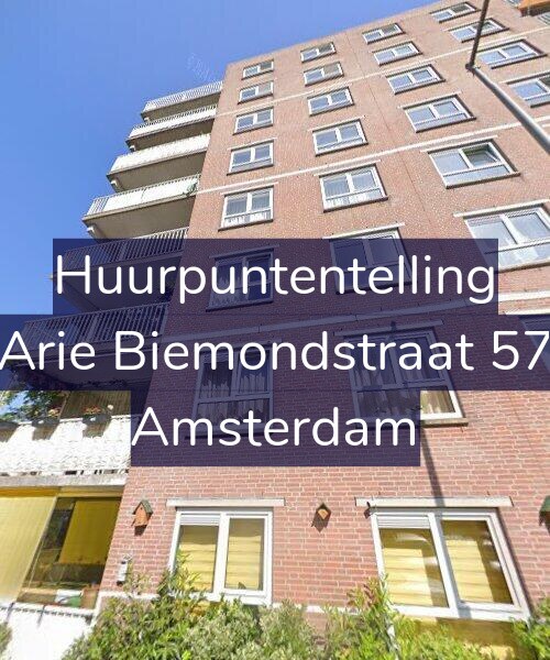 Foto gevel Huurpuntentelling voor Arie Biemondstraat 57, Amsterdam