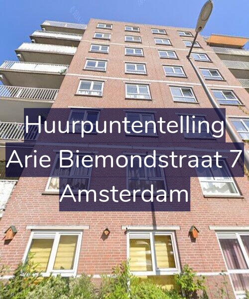 Foto gevel Huurpuntentelling voor Arie Biemondstraat 7, Amsterdam
