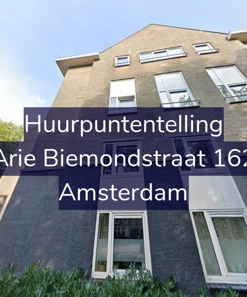 Foto gevel Huurpuntentelling voor Arie Biemondstraat 162, Amsterdam