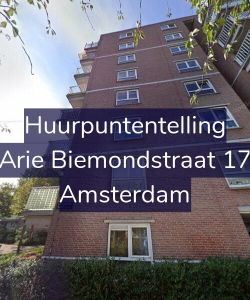 Foto gevel Huurpuntentelling voor Arie Biemondstraat 17, Amsterdam