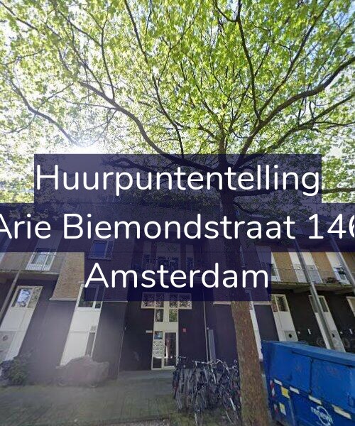 Foto gevel Huurpuntentelling voor Arie Biemondstraat 146, Amsterdam