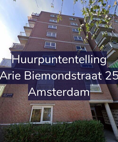 Foto gevel Huurpuntentelling voor Arie Biemondstraat 25, Amsterdam