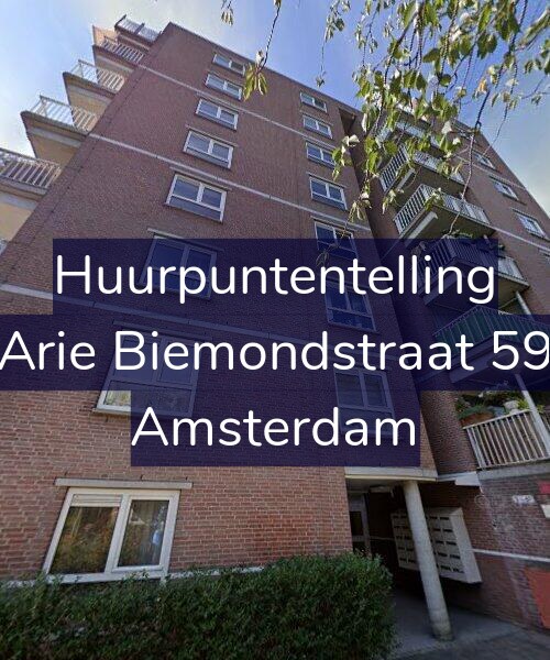 Foto gevel Huurpuntentelling voor Arie Biemondstraat 59, Amsterdam