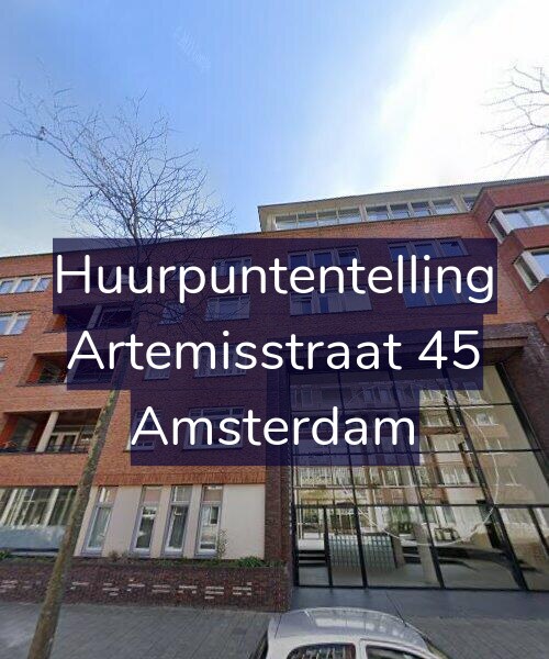 Foto gevel Huurpuntentelling voor Artemisstraat 45, Amsterdam