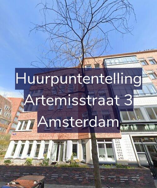 Foto gevel Huurpuntentelling voor Artemisstraat 3, Amsterdam