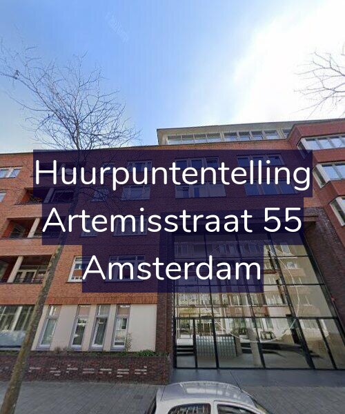 Foto gevel Huurpuntentelling voor Artemisstraat 55, Amsterdam