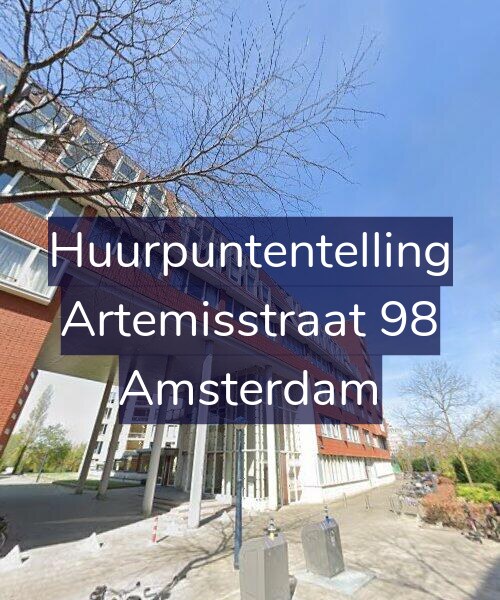 Foto gevel Huurpuntentelling voor Artemisstraat 98, Amsterdam