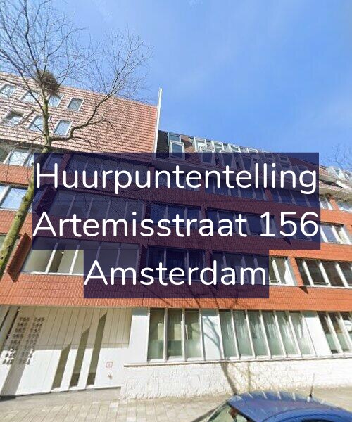 Foto gevel Huurpuntentelling voor Artemisstraat 156, Amsterdam