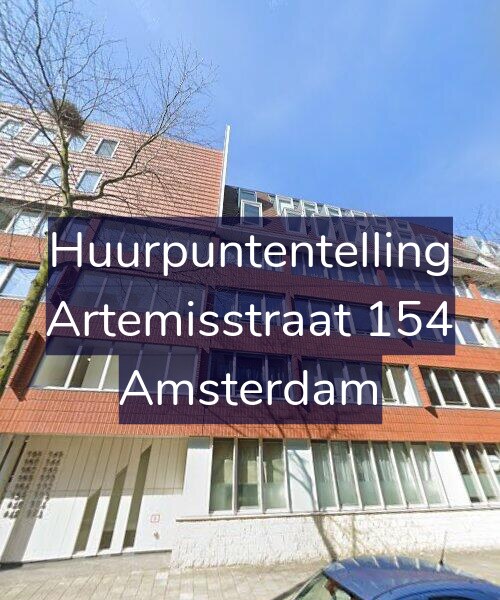 Foto gevel Huurpuntentelling voor Artemisstraat 154, Amsterdam