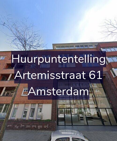Foto gevel Huurpuntentelling voor Artemisstraat 61, Amsterdam