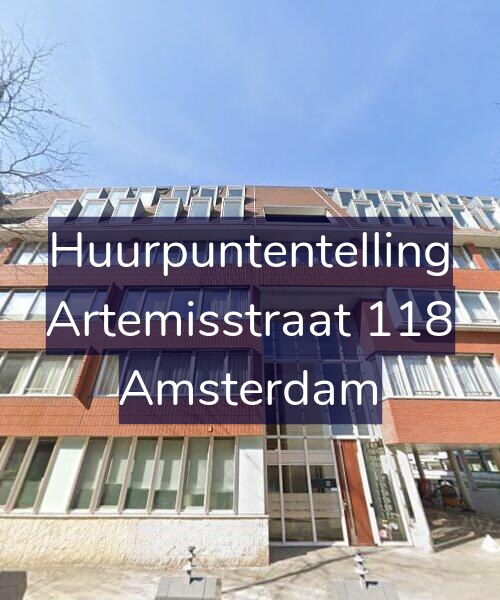 Foto gevel Huurpuntentelling voor Artemisstraat 118, Amsterdam