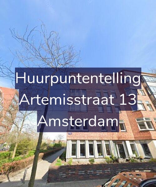 Foto gevel Huurpuntentelling voor Artemisstraat 13, Amsterdam