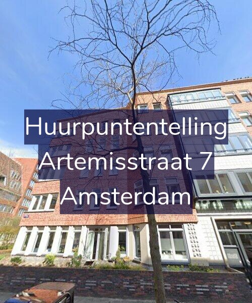 Foto gevel Huurpuntentelling voor Artemisstraat 7, Amsterdam