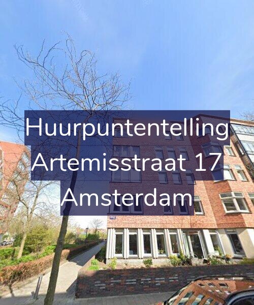 Foto gevel Huurpuntentelling voor Artemisstraat 17, Amsterdam