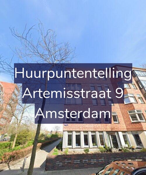 Foto gevel Huurpuntentelling voor Artemisstraat 9, Amsterdam