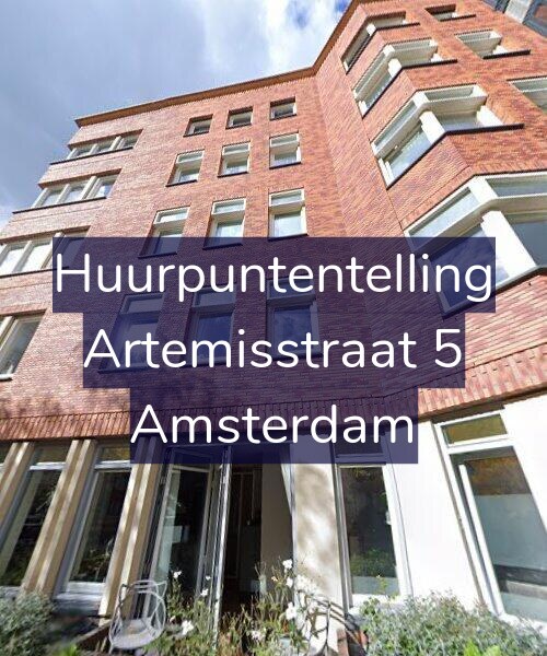 Foto gevel Huurpuntentelling voor Artemisstraat 5, Amsterdam