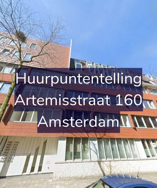 Foto gevel Huurpuntentelling voor Artemisstraat 160, Amsterdam