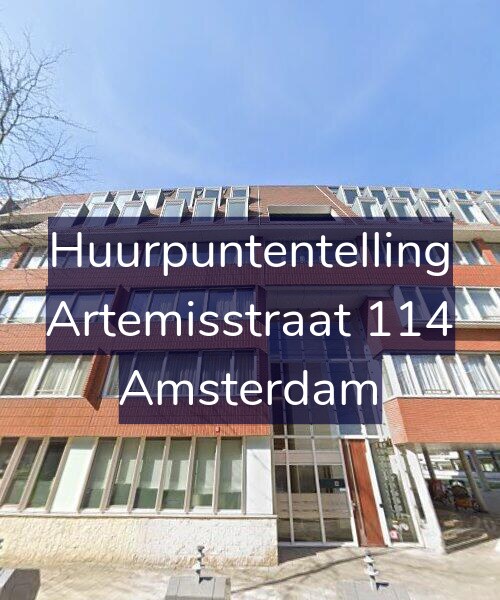 Foto gevel Huurpuntentelling voor Artemisstraat 114, Amsterdam