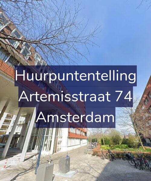 Foto gevel Huurpuntentelling voor Artemisstraat 74, Amsterdam