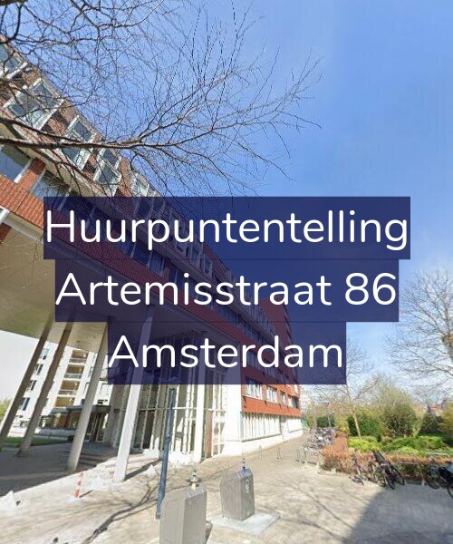 Foto gevel Huurpuntentelling voor Artemisstraat 86, Amsterdam