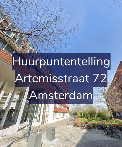 Foto gevel Huurpuntentelling voor Artemisstraat 72, Amsterdam