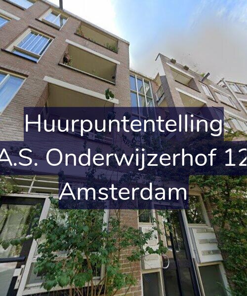 Foto gevel Huurpuntentelling voor A.S. Onderwijzerhof 12, Amsterdam