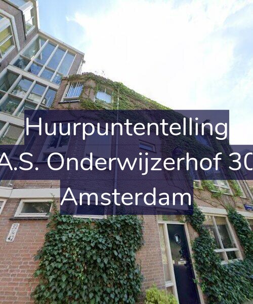 Foto gevel Huurpuntentelling voor A.S. Onderwijzerhof 30, Amsterdam