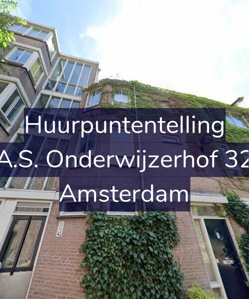 Foto gevel Huurpuntentelling voor A.S. Onderwijzerhof 32, Amsterdam