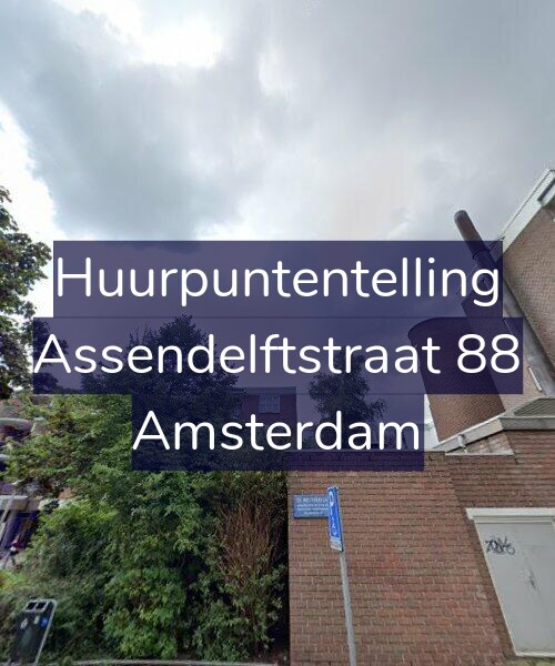 Foto gevel Huurpuntentelling voor Assendelftstraat 88, Amsterdam