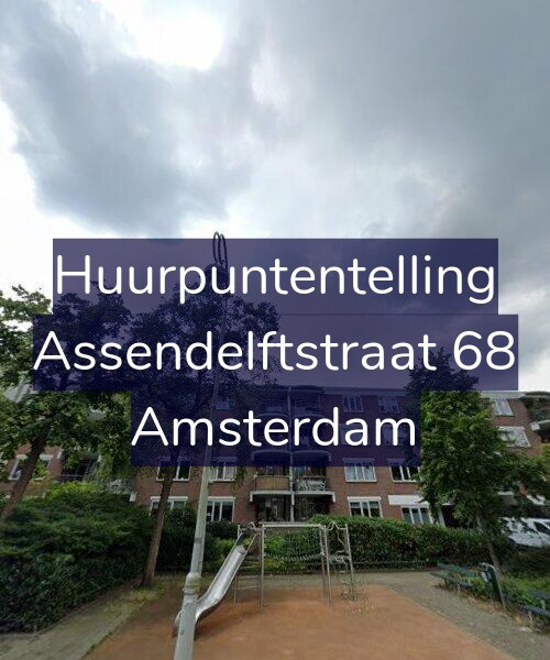 Foto gevel Huurpuntentelling voor Assendelftstraat 68, Amsterdam