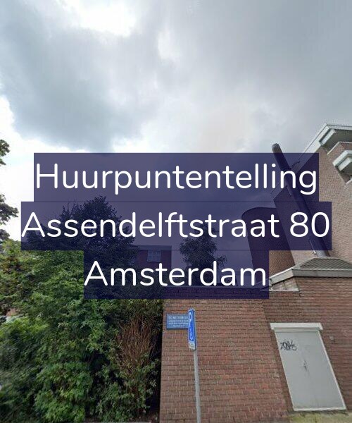 Foto gevel Huurpuntentelling voor Assendelftstraat 80, Amsterdam