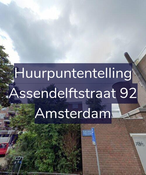 Foto gevel Huurpuntentelling voor Assendelftstraat 92, Amsterdam