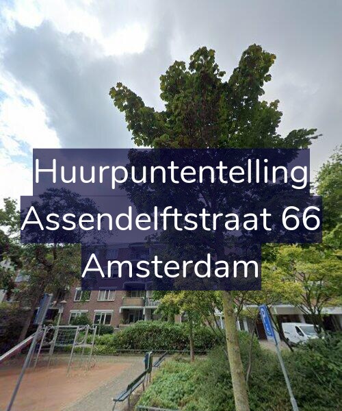 Foto gevel Huurpuntentelling voor Assendelftstraat 66, Amsterdam