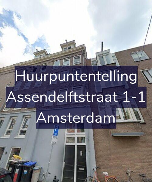 Foto gevel Huurpuntentelling voor Assendelftstraat 1-1, Amsterdam