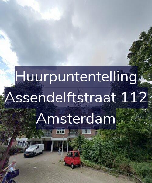 Foto gevel Huurpuntentelling voor Assendelftstraat 112, Amsterdam