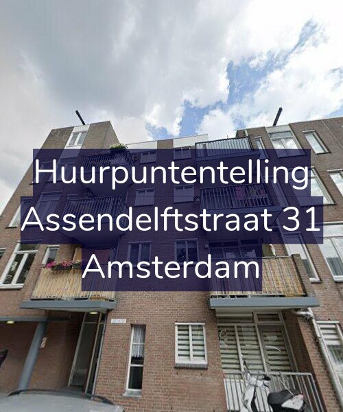 Foto gevel Huurpuntentelling voor Assendelftstraat 31, Amsterdam