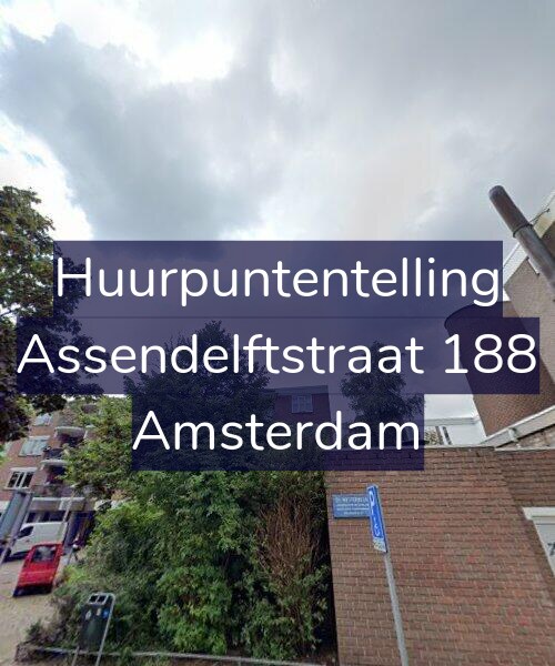 Foto gevel Huurpuntentelling voor Assendelftstraat 188, Amsterdam