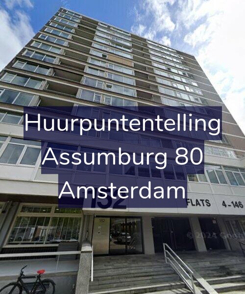 Foto gevel Huurpuntentelling voor Assumburg 80, Amsterdam