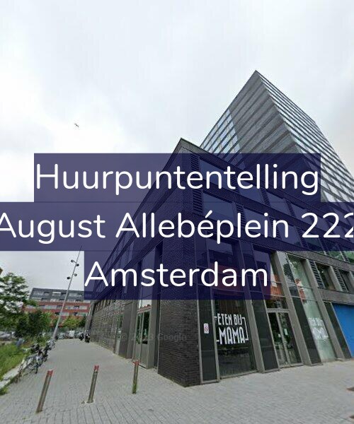 Foto gevel Huurpuntentelling voor August Allebéplein 222, Amsterdam