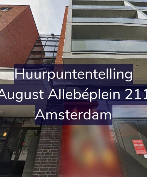 Foto gevel Huurpuntentelling voor August Allebéplein 211, Amsterdam