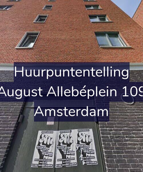 Foto gevel Huurpuntentelling voor August Allebéplein 109, Amsterdam