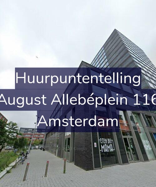 Foto gevel Huurpuntentelling voor August Allebéplein 116, Amsterdam