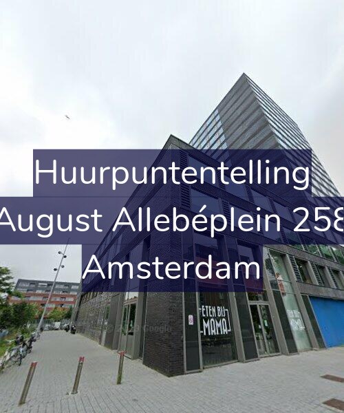Foto gevel Huurpuntentelling voor August Allebéplein 258, Amsterdam