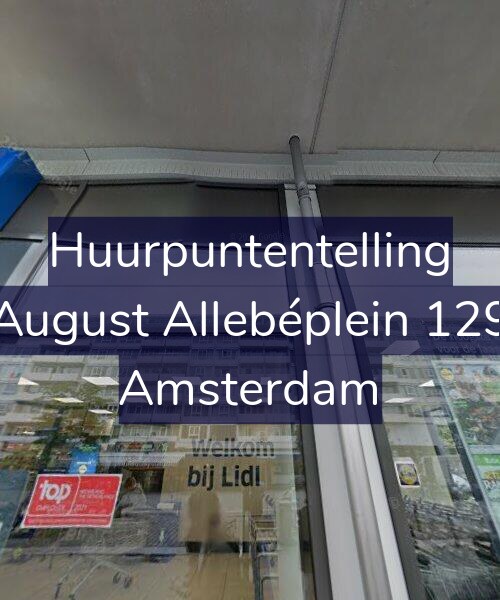 Foto gevel Huurpuntentelling voor August Allebéplein 129, Amsterdam
