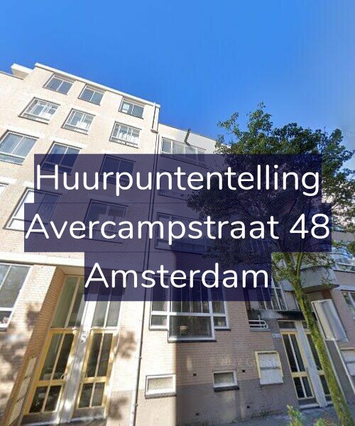 Foto gevel Huurpuntentelling voor Avercampstraat 48, Amsterdam