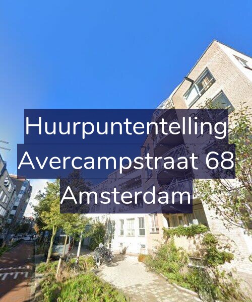 Foto gevel Huurpuntentelling voor Avercampstraat 68, Amsterdam