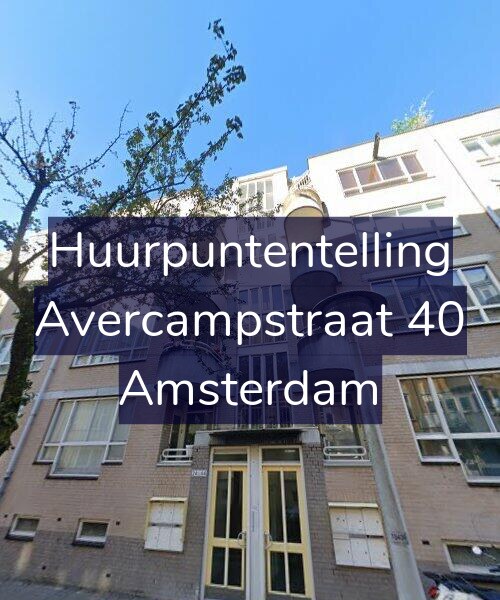 Foto gevel Huurpuntentelling voor Avercampstraat 40, Amsterdam
